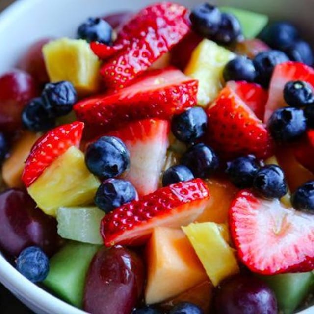 Bowl Granola Fruit Parfait.
