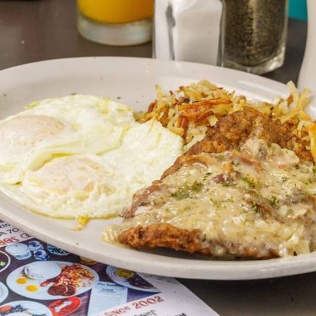Chicken Fried Steak & Eggs.